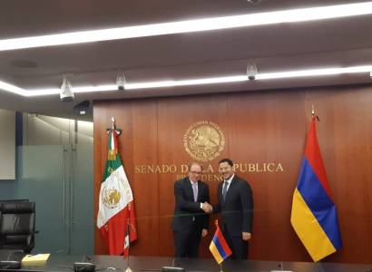 Armenia Ambassador meets with President of Senate of Mexico