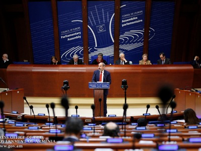 Փաշինյանը ԵԽԽՎ–ում թվարկել է այն ոլորտները, որտեղ Հայաստանը ԵԽ–ի աջակցության կարիքն ունի