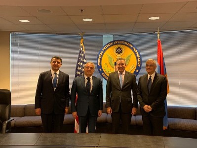 Armenia deputy PM in Washington, meets with Overseas Private Investment Corporation chief