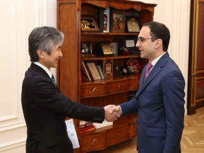 Կառավարության կողմից նոր հնարավորություններ են ստեղծվում օտարերկրյա ներդրողների համար. Ավինյանը՝ Ճապոնիայի դեսպանին