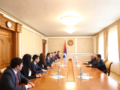 Artsakh president receives Armenia Ombudsman