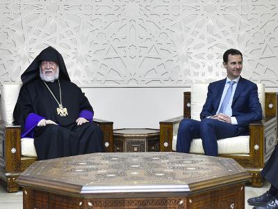 Catholicos of Armenian Church Catholicosate of Great House of Cilicia to meet with Syria President Bashar al-Assad
