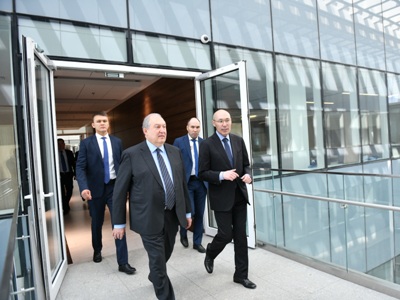 Armenia President visits Astana International Financial Centre