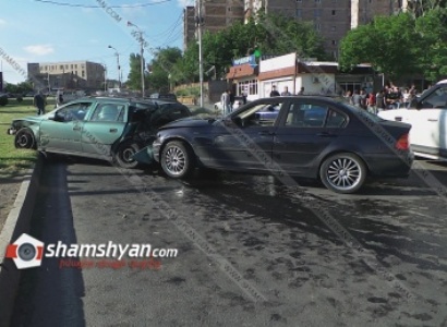 Բախվել է 6 մեքենա.  խոշոր և շղթայական ավտովթար Երևանում