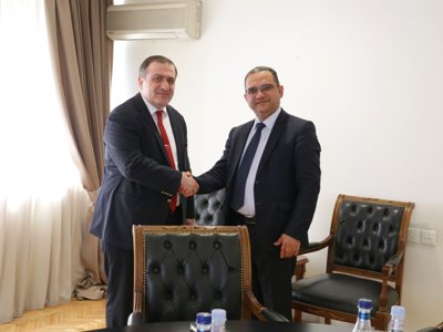 Տիգրան Խաչատրյան Վրաստանի դեպանի հետ քննարկել է տնտեսական փոխգործակցության ամրապնդման հնարավորությունները