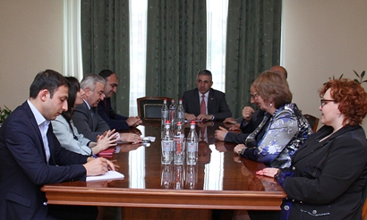 Armenia Constitutional Court delegation received by Karabakh parliament speaker
