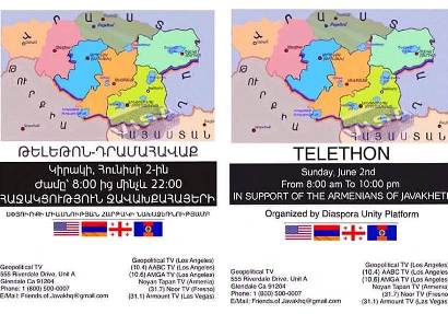 Այսօր ԱՄՆ-ում տեղի կունենա Ջավախքին նվիրված թելեթոն–դրամահավաք