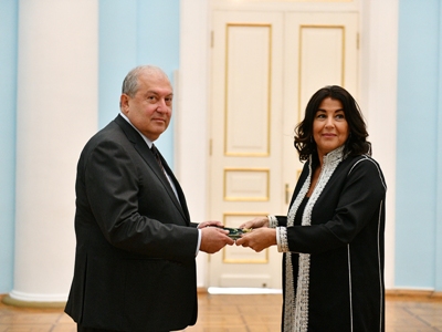 Արմեն Սարգսյանին իր հավատարմագրերն է հանձնել Հայաստանում Մարոկկոյի նորանշանակ դեսպանը (ֆոտո)