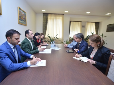 Armenia Justice Minister receives, before resigning, UNDP Resident Representative