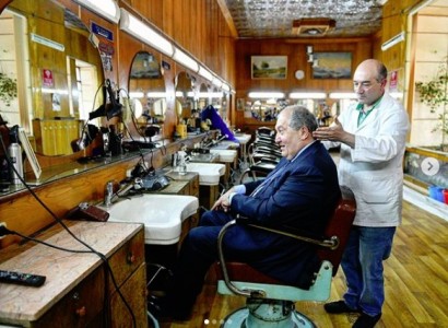 Armenia head visits oldest barber edifice appear in Gyumri