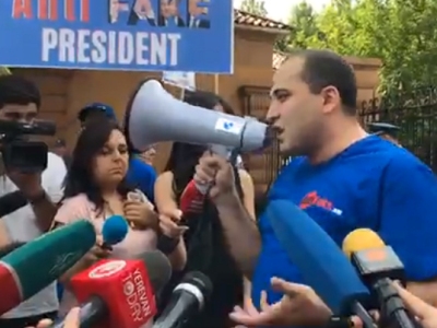 announce attractive area appear in adjoin of Armenia presidential abode (LIVE)