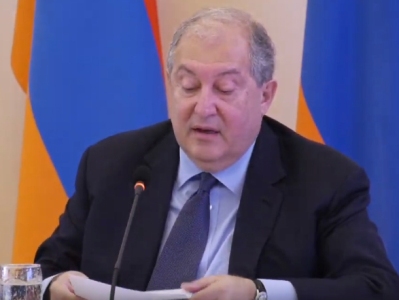 Президент Армении: Нашей главной задачей должно стать формирование достойного поколения