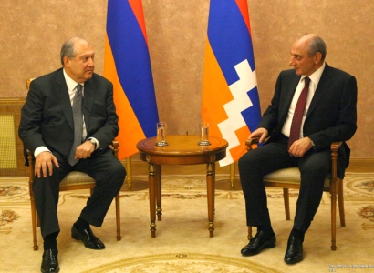 Artsakh president congratulates Armenia Sarkissian