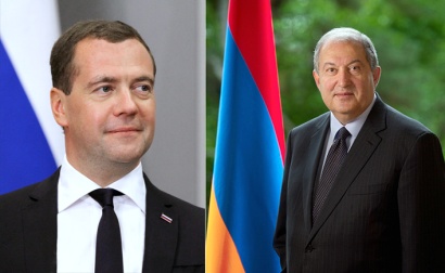 Medvedev congratulates Armenia president