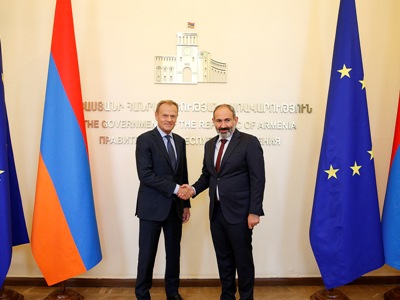 «Ձեր ուղերձը կփոխանցեմ ԵՄ երկրներին». Տուսկը՝ Փաշինյանին ՀՀ-ԵՄ վիզաների ազատականացման մասին (ֆոտո)