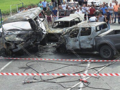 Toyota Hilux driver detained after Armenia Zod bridge car accident