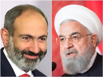 Armenia PM holds phone talks with Iran President