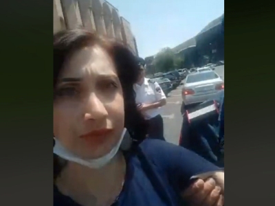 «Չենք վախենում պարոն բռնապետ». Ոստիկանությունն ազատ արձակեց Սոնա Աղեկյանին եւ մյուս քաղաքացուն (վիդեո)