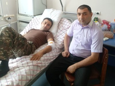 Armenia soldier wounded on Azerbaijan border feels fine