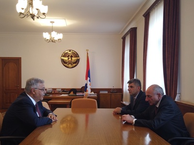 Artsakh President receives ARF Dashnaktsutyun Party Bureau representative