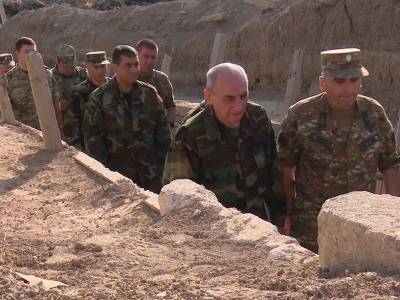 Karabakh president visits eastern section of Armenia-Azerbaijan border (PHOTO)