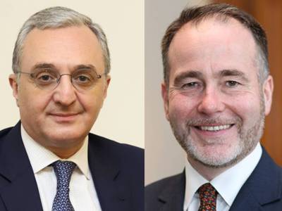 Armenia FM has phone talk with new UK minister for Europe, Americas
