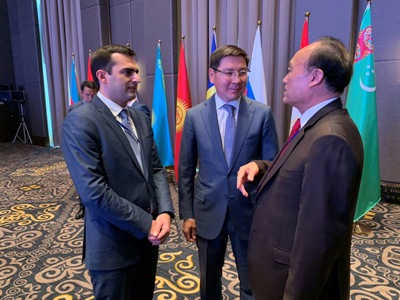 Armenia high-tech industry minister  speaks at Regional Communication Cooperation session