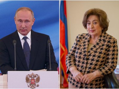 Newspaper: Russia’s Putin meets with Armenia ex-First Lady Bella Kocharyan in Yerevan