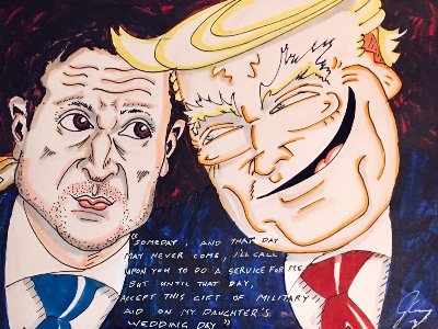 Джим Керри посвятил карикатуру Зеленскому и Трампу