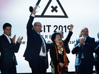 Karen Vardanyan, CEO of UATE awarded WITSA Eminent Persons Award
