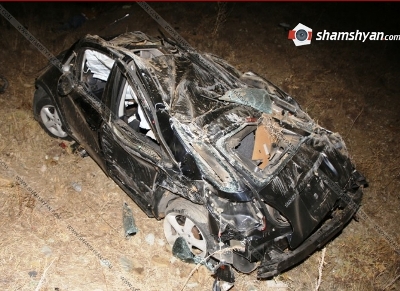 Tragic road accident in Armenia; 3 dead, 1 injured (PHOTOS)