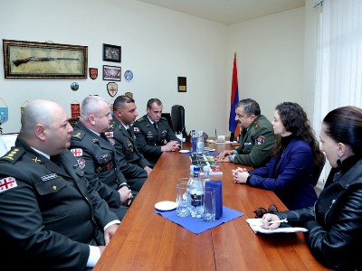 Delegates of Georgian Ministry of Defense visit Armenia (PHOTO)