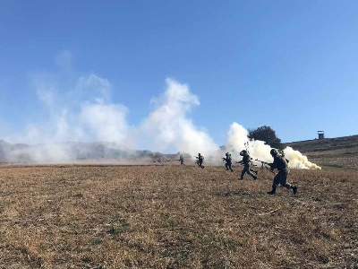 Artillery units of Armenian Armed Forces conduct battalion exercises with live firing