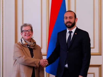 Armenia Parliament Speaker receives EU Ambassador Andrea Wiktorin