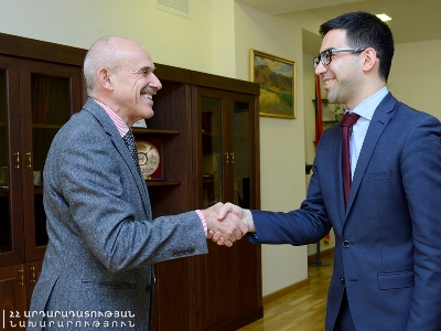 Armenian justice minister meets with Germany ambassador