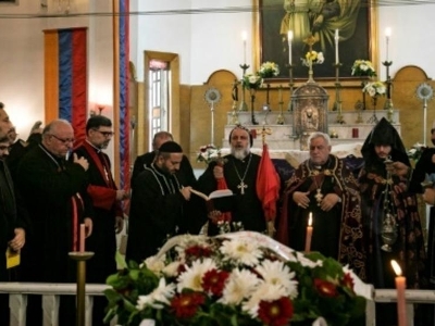 Ղամիշլիում սպանված Հայ Կաթողիկե համայնքի հովվապետին ու նրա հորը վերջին հրաժեշտն են տվել