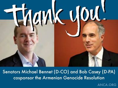 2 senators join co-sponsors of Armenian Genocide resolution