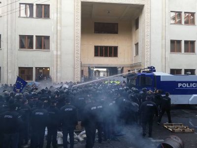 Police disperse protesters near Georgian parliament, several injured