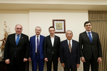 Yerevan Mayor hosts Japanese scientist Takeo Kanade