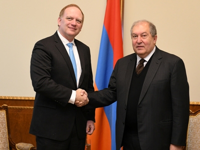 Armen Sarkissian receives President and CEO of EastWest Institute