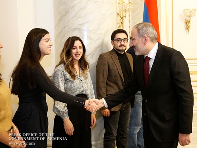 Վարչապետն ընդունել է «Ներուժ» ծրագրի հաղթողներին