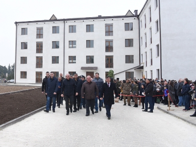 Artsakh president attends housewarming ceremony for servicemen