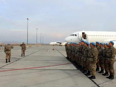 Peacekeepers complete their mission in Lebanon and return to Armenia