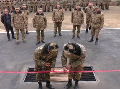 Արցախի ՊԲ հրամանատարը մասնակցել է հրետանային ստորաբաժանումներից մեկի զորանոցի բացման արարողությանը (ֆոտո)