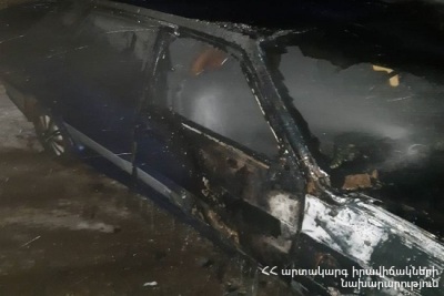 Զույգաղբյուր գյուղում ավտոմեքենա է այրվել