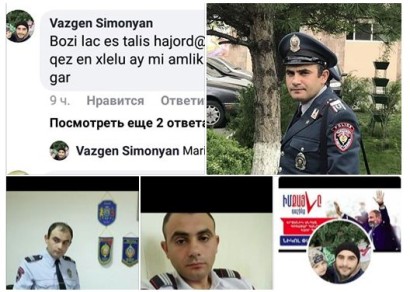 Man in police uniform threatens Armenia Constitutional court chief judge? (PHOTOS)