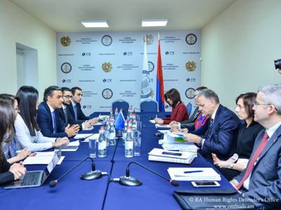Armenia Ombudsman receives high-ranking EU delegation