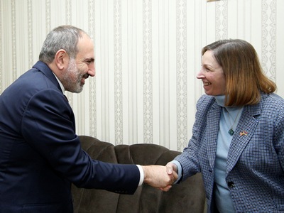 Armenia PM meets with US Ambassador and Kansas Army National Guard commander Lee Tafanelli