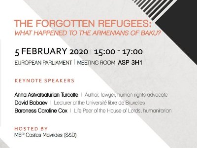 Conference on Armenian refugees from Baku to be held in European Parliament