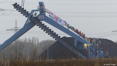 Environmental activists occupy coal plant in Germany